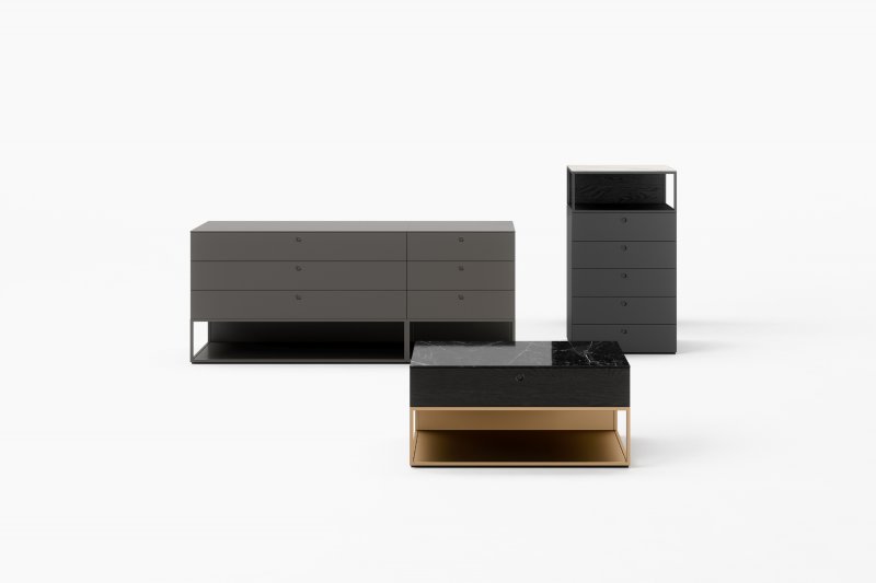 design drawer units and design bedside tables